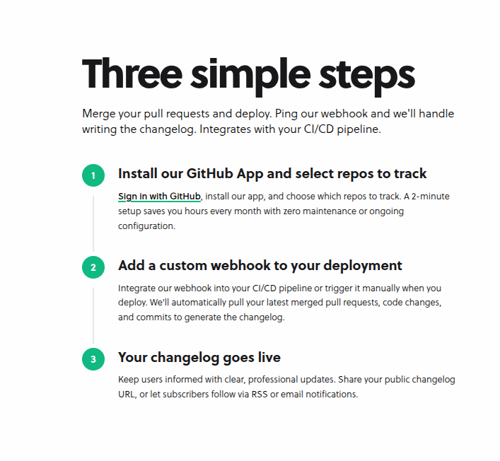 Autochangelog How-to steps