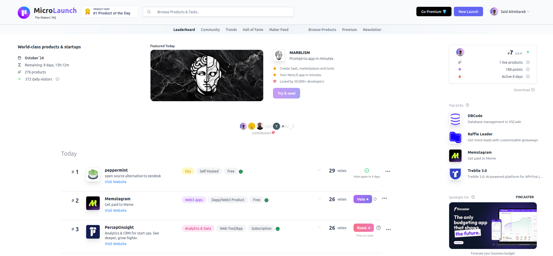 Microlaunch Leaderboard Image
