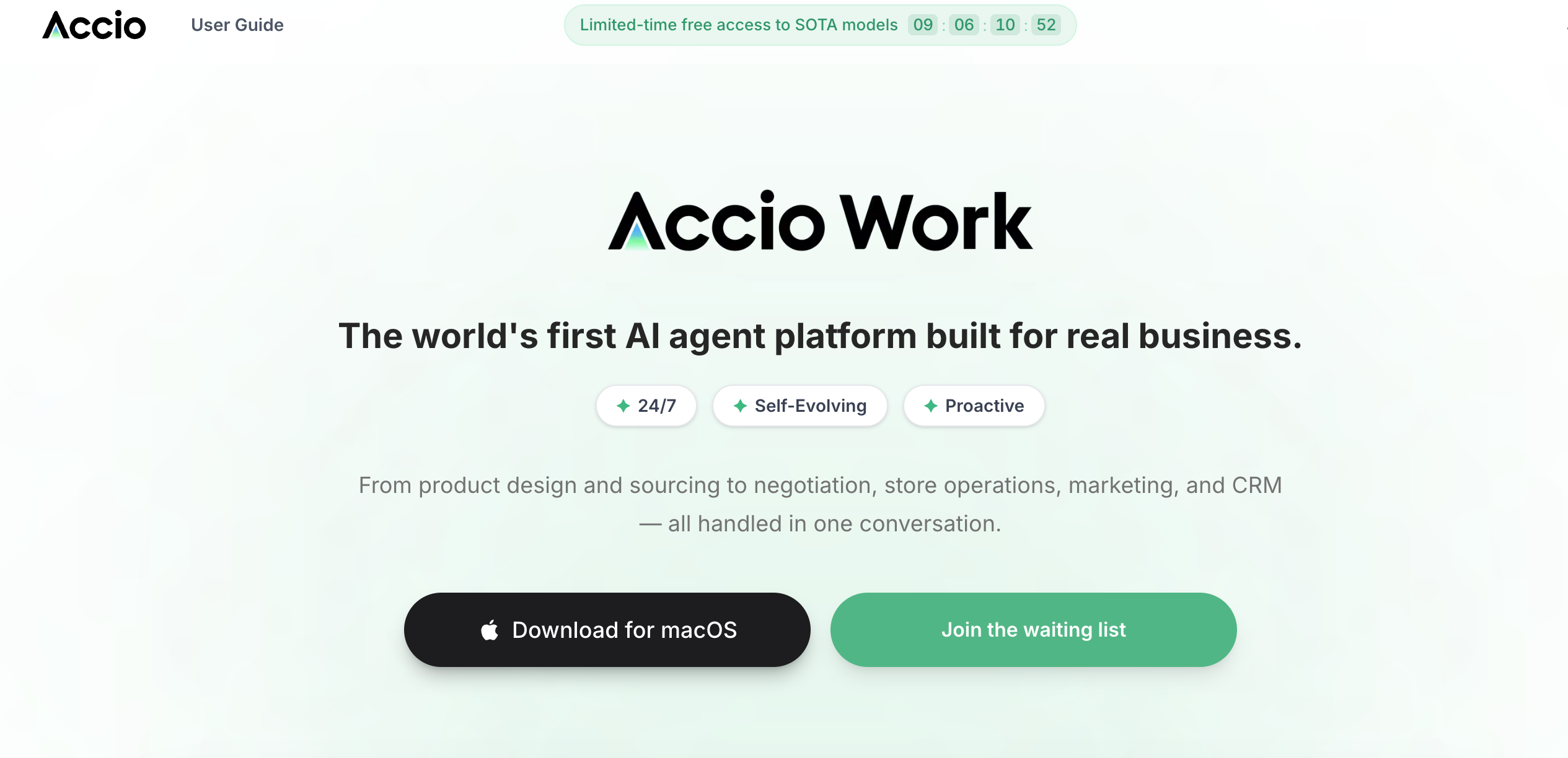 Accio Work | Enterprise AI Agent Platform for Global SMEs preview