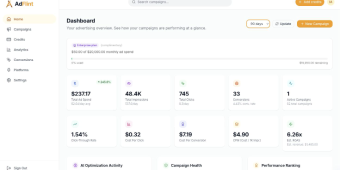 AdFlint product profile on ProductVisit