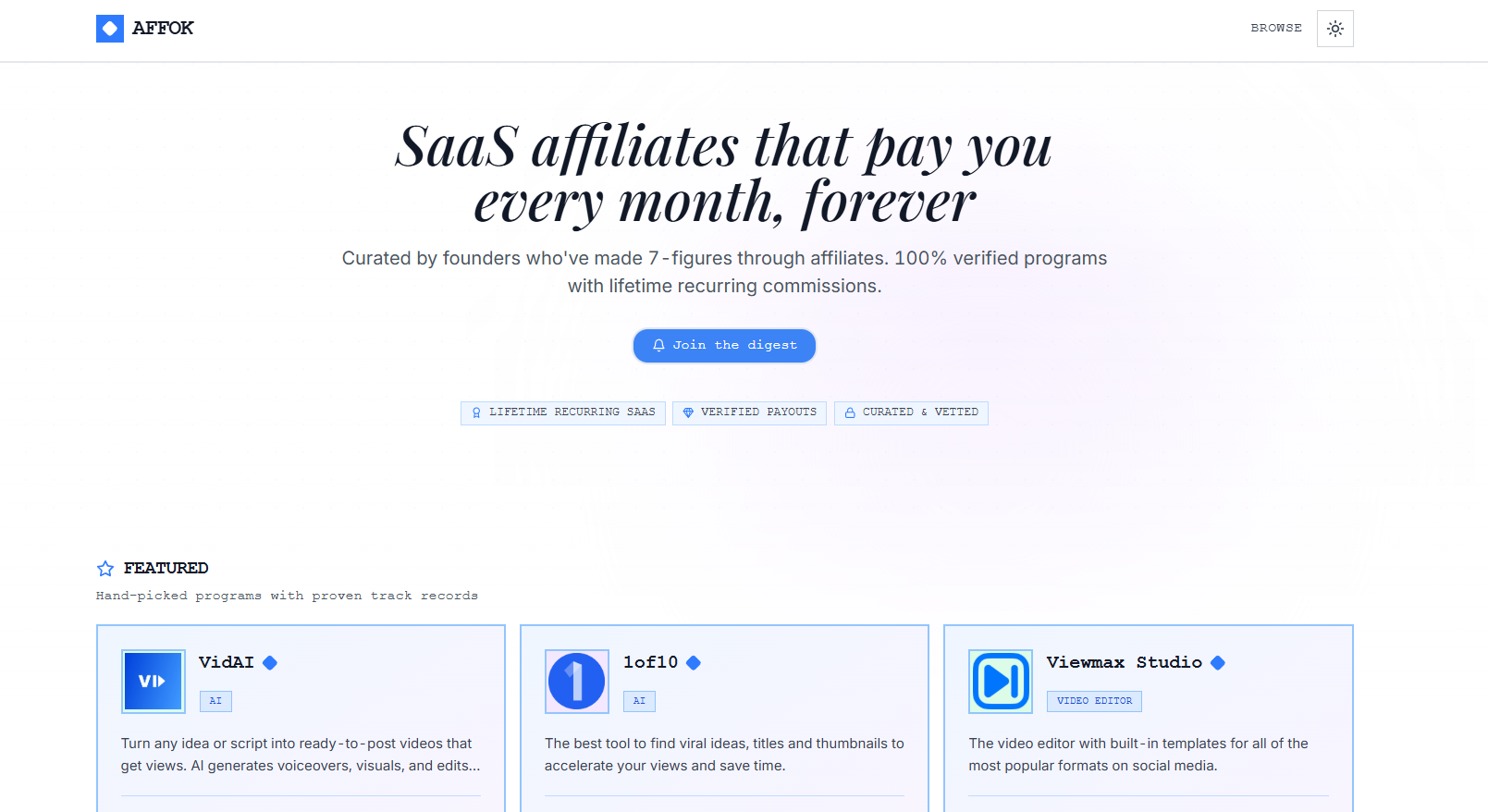 Affok product profile on ProductVisit