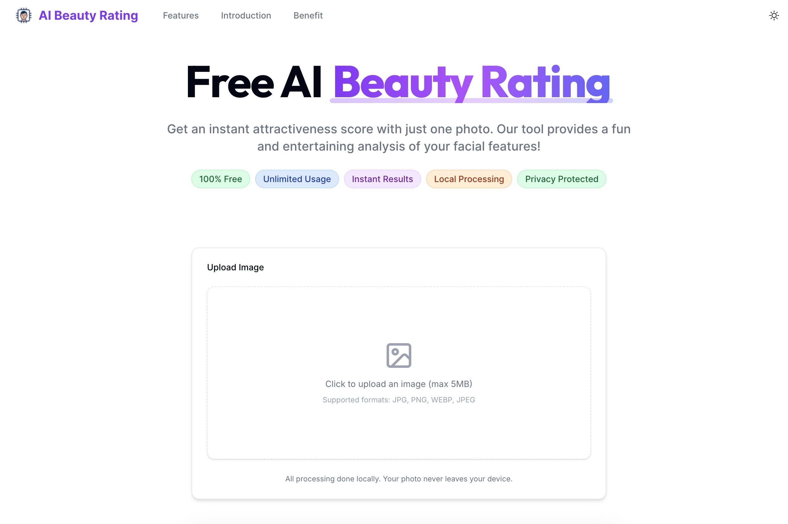 AI Beauty Rating