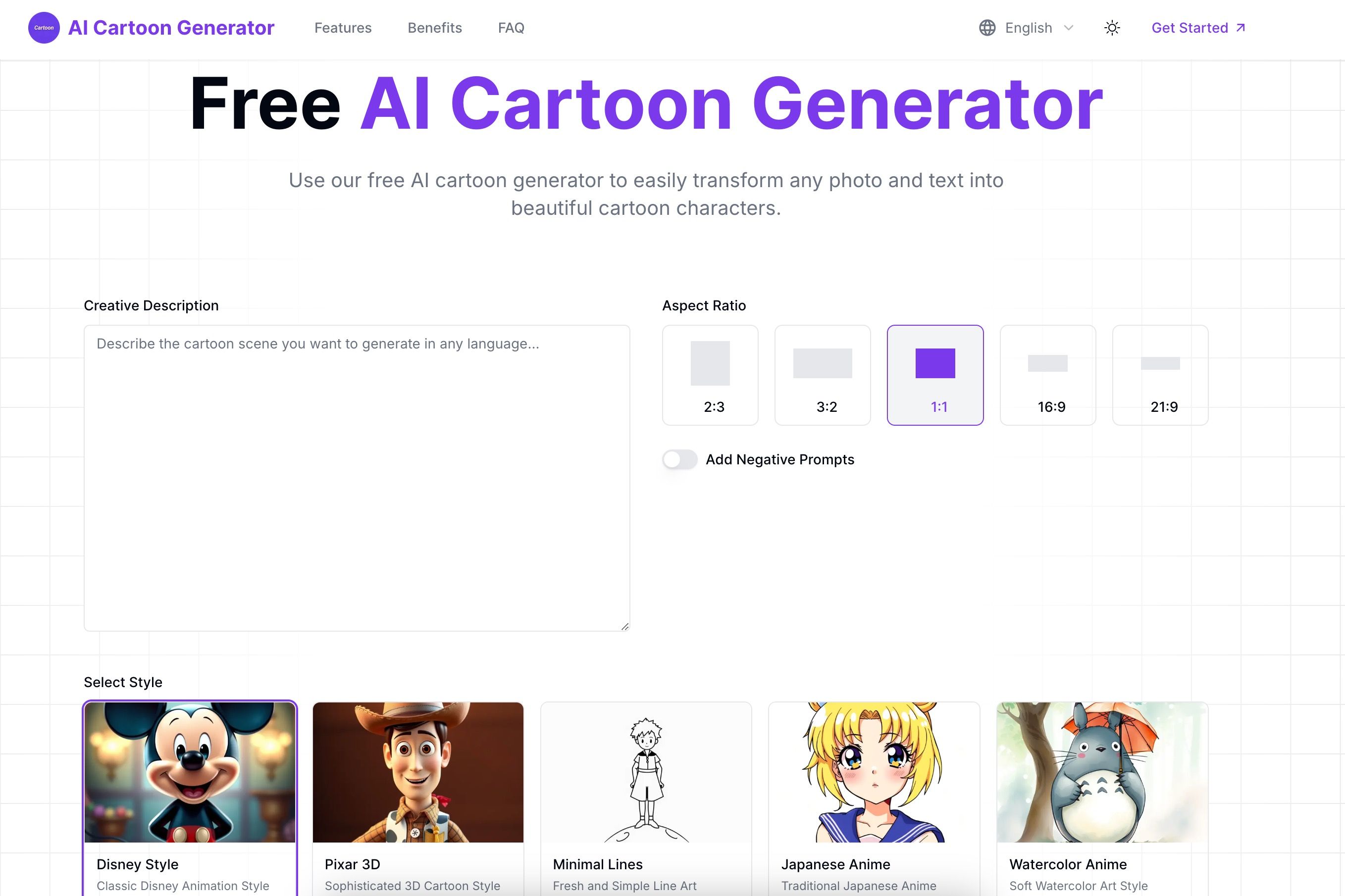 AI Cartoon Generator preview