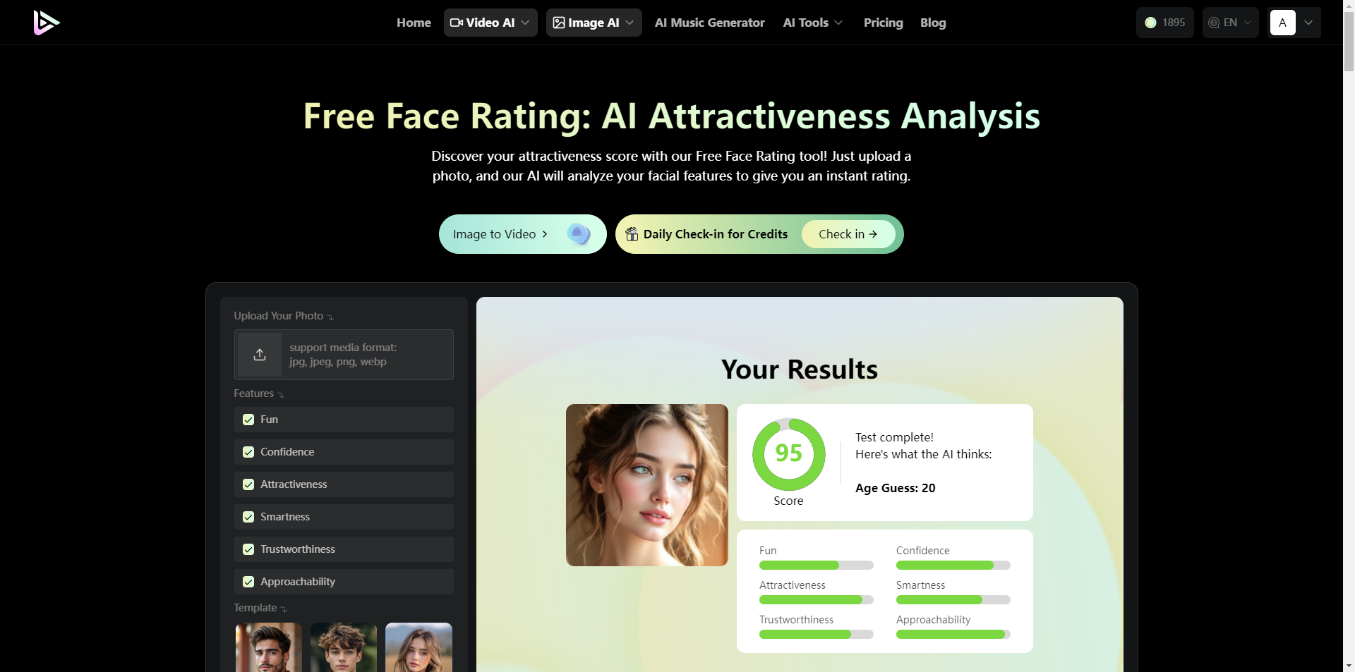 AI Face Rating