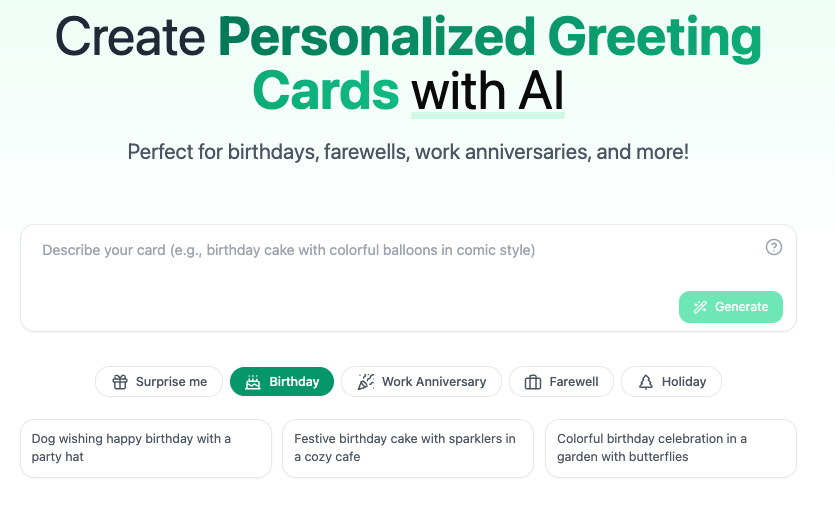 AI Group Cards