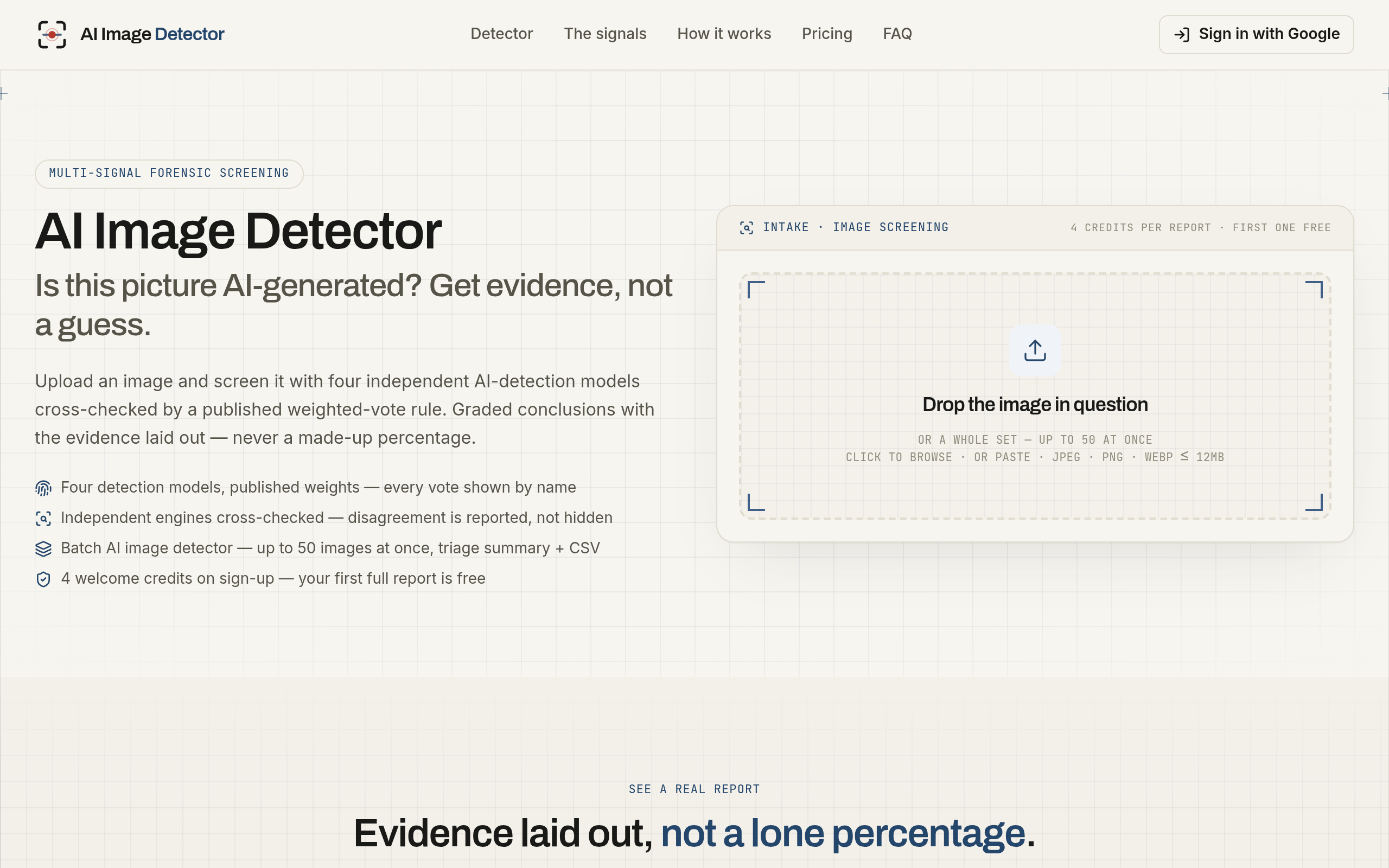 AI Image Detector preview