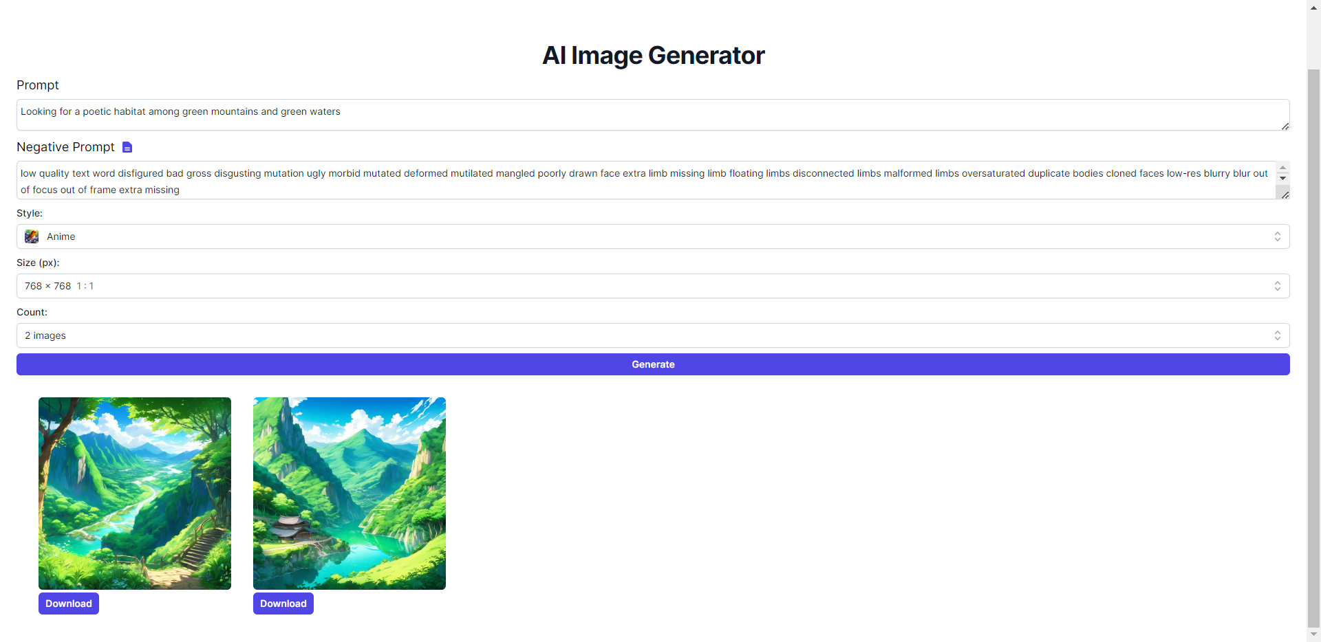 AI Image Generator preview