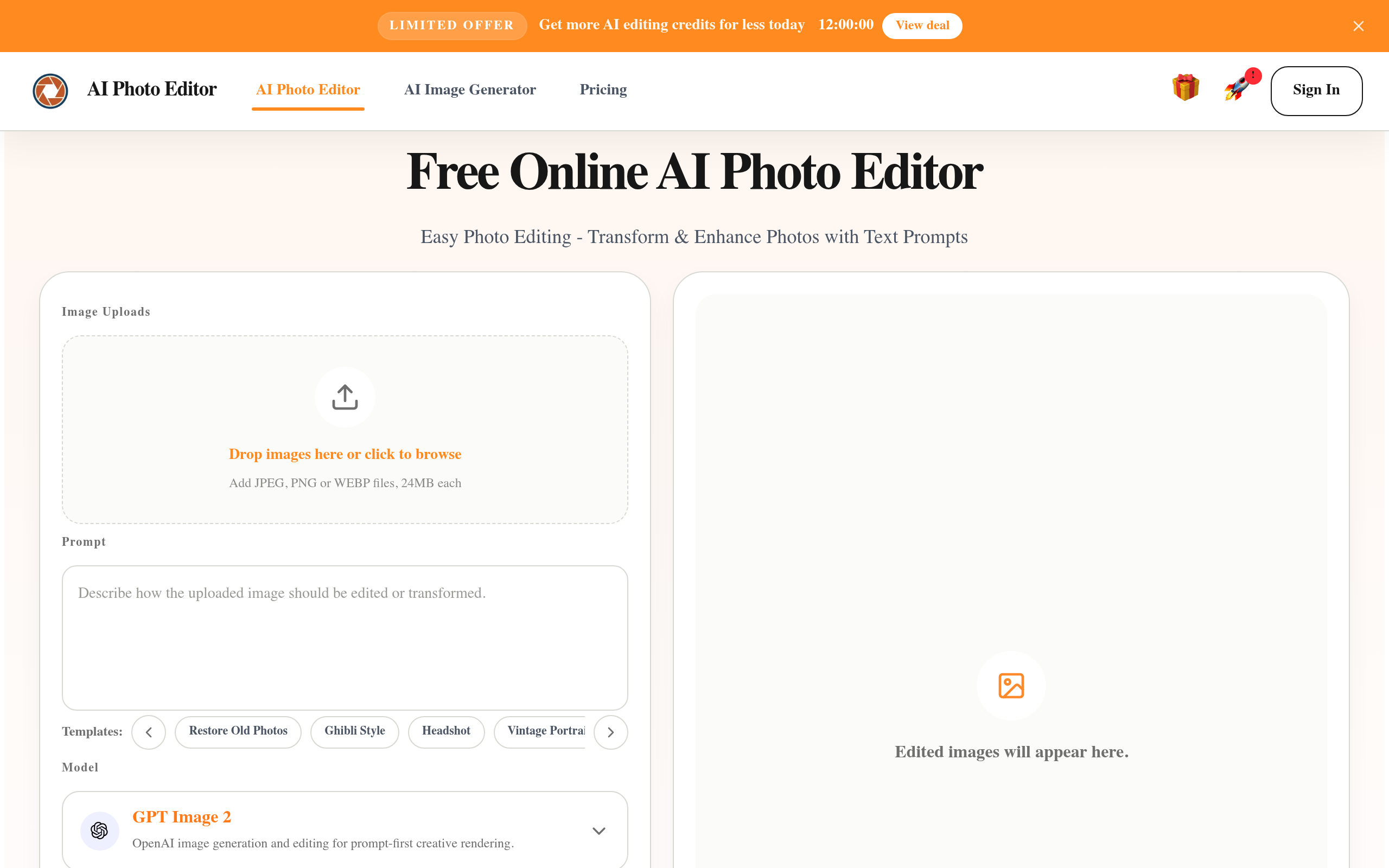 AI Photo Editor