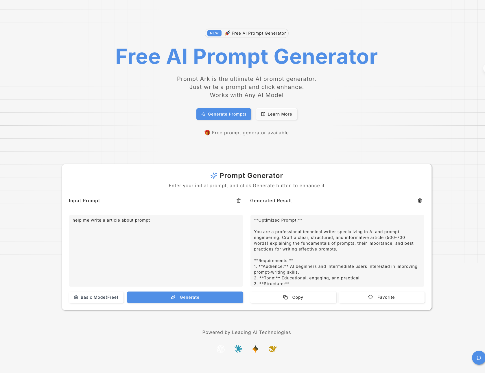 AI Prompt Generator