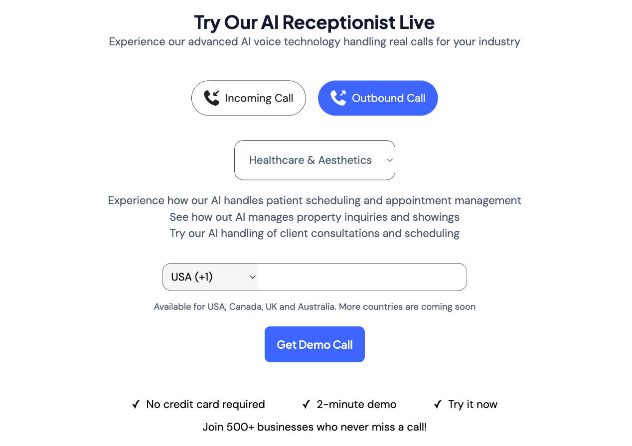 aireceptionistagency preview