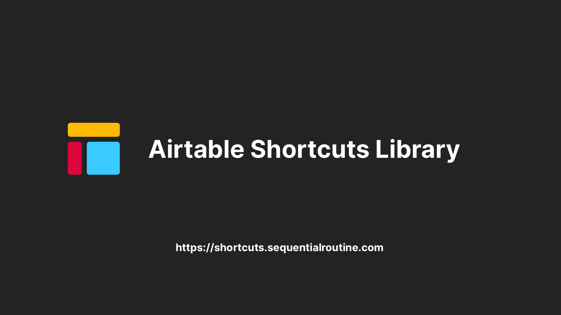 Airtable iOS Shortcuts Library preview
