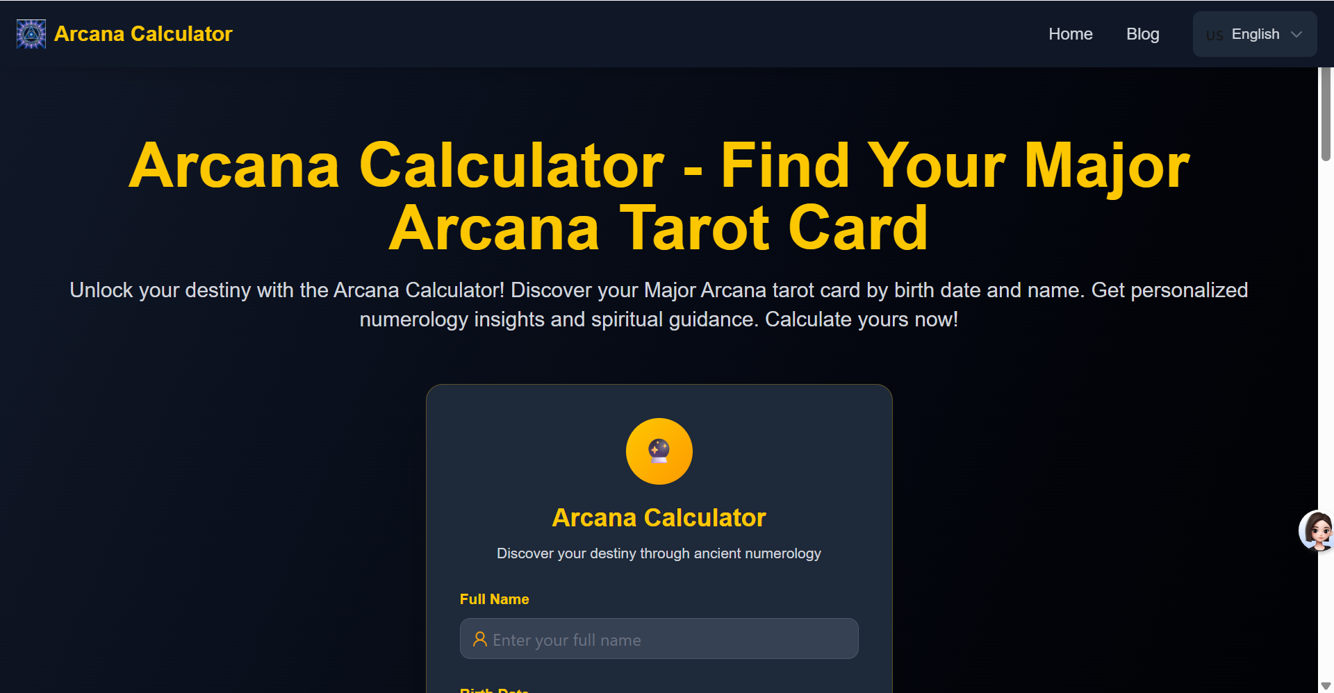 Arcana Calculator preview