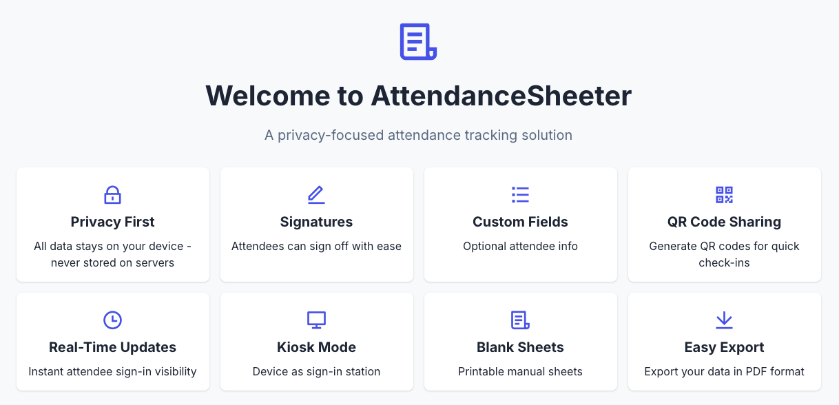 attendancesheeter preview