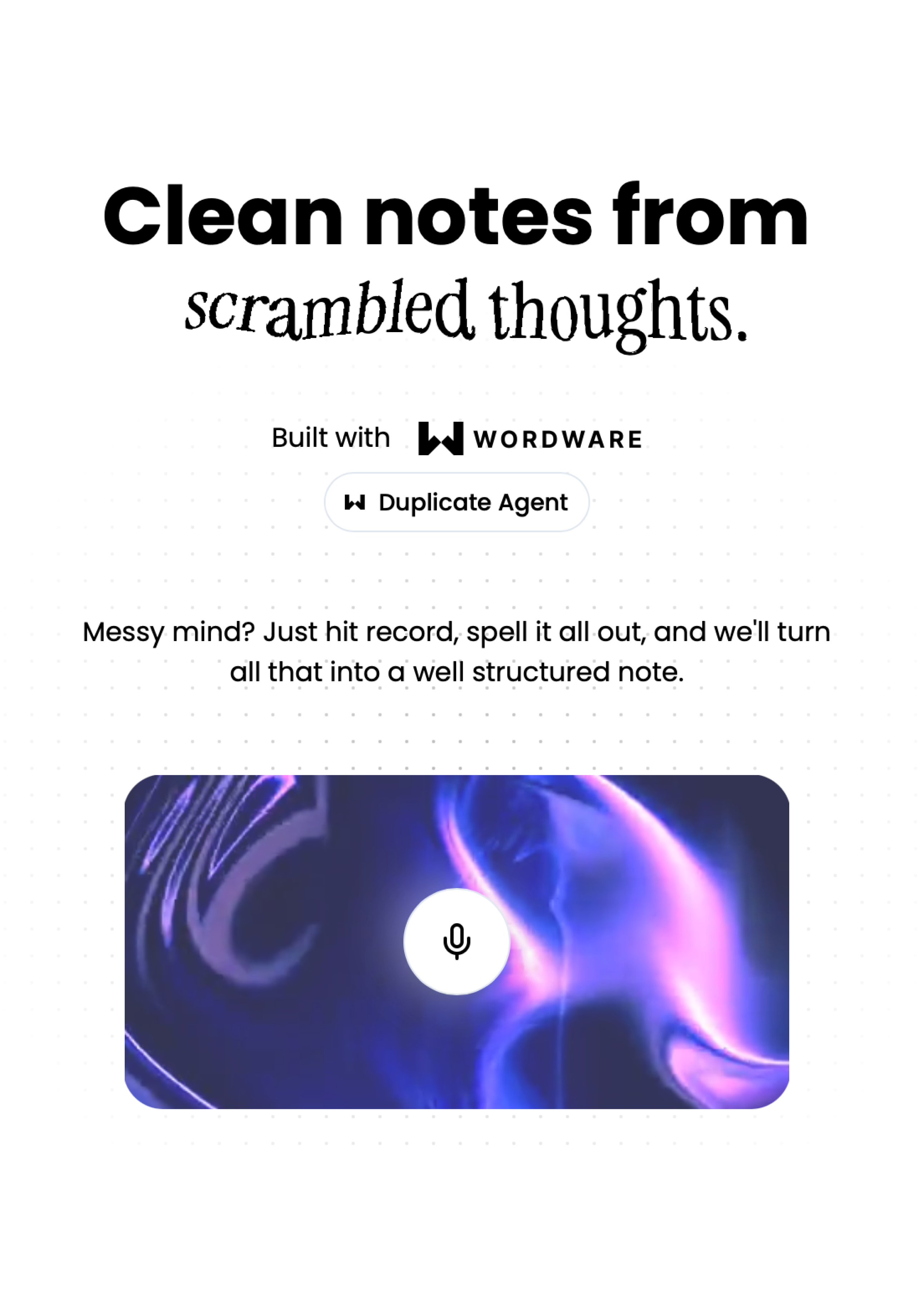 Audioscribe · AI-powered Record-to-Text