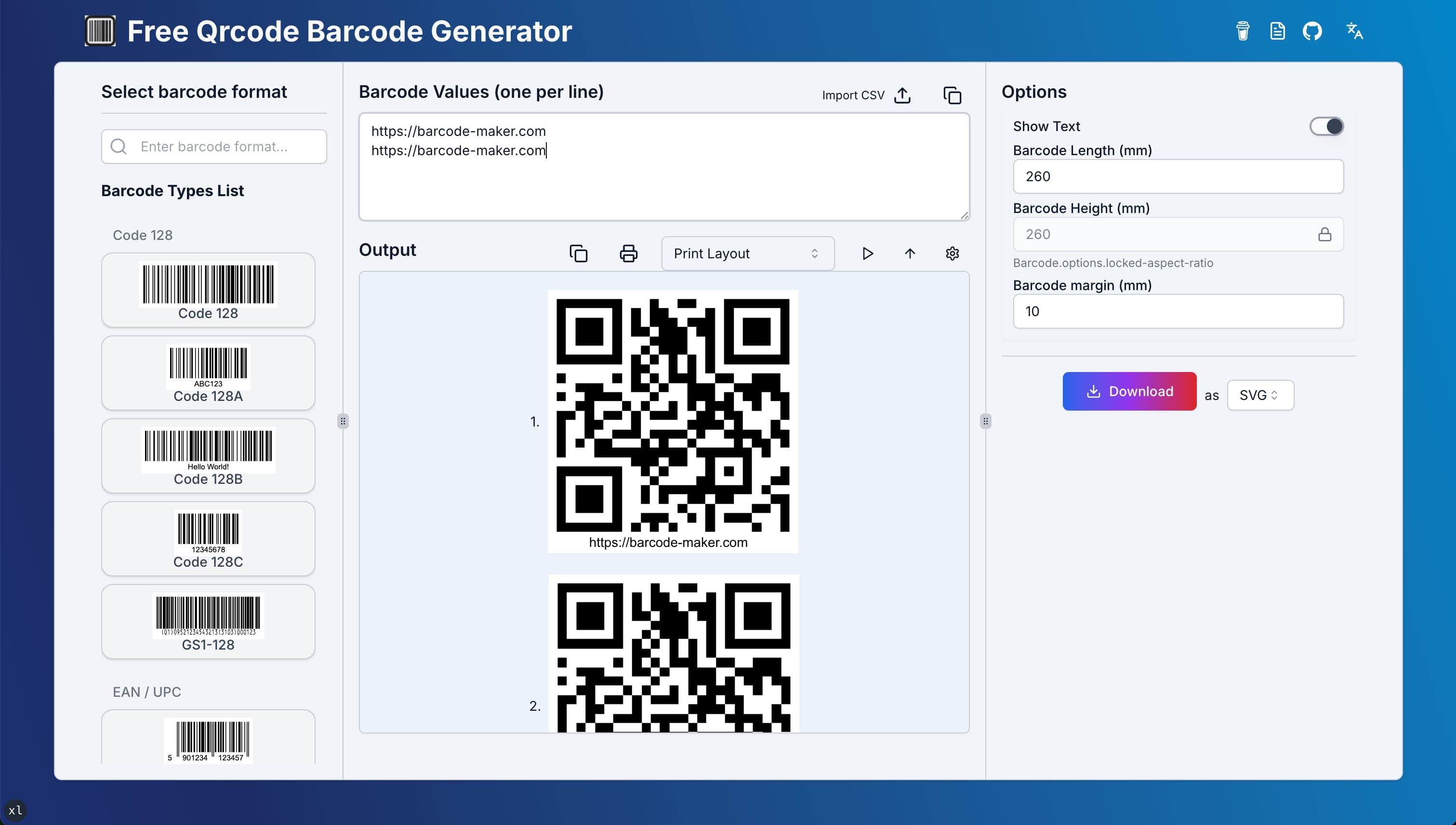 Barcode-Maker.com product profile on ProductVisit
