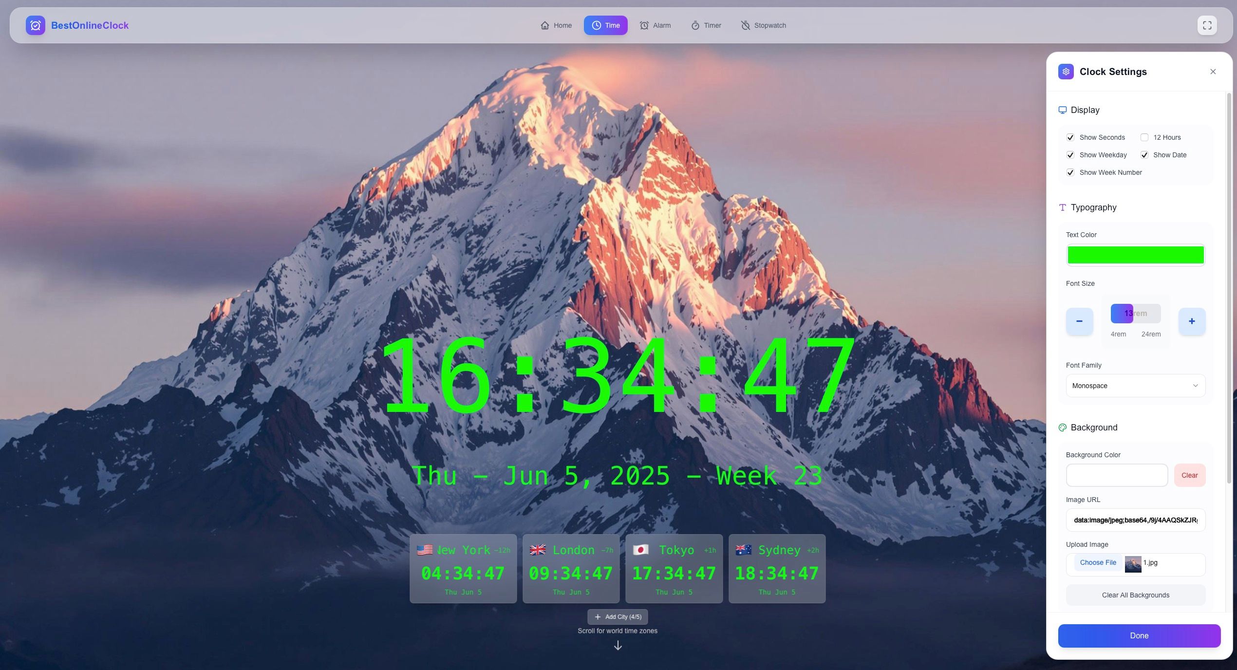 Best Online Clock preview