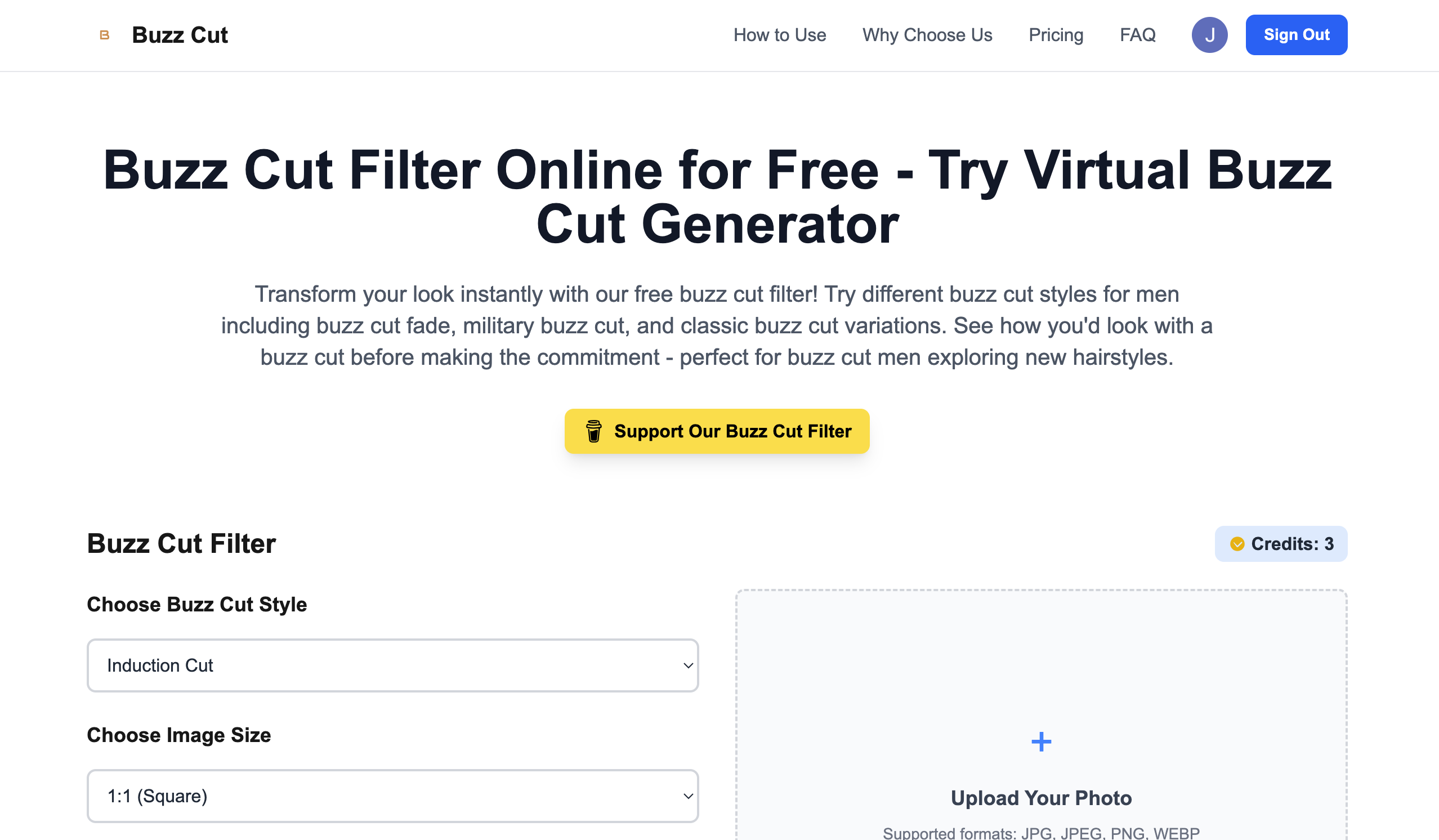 Buzz Cut Filter preview