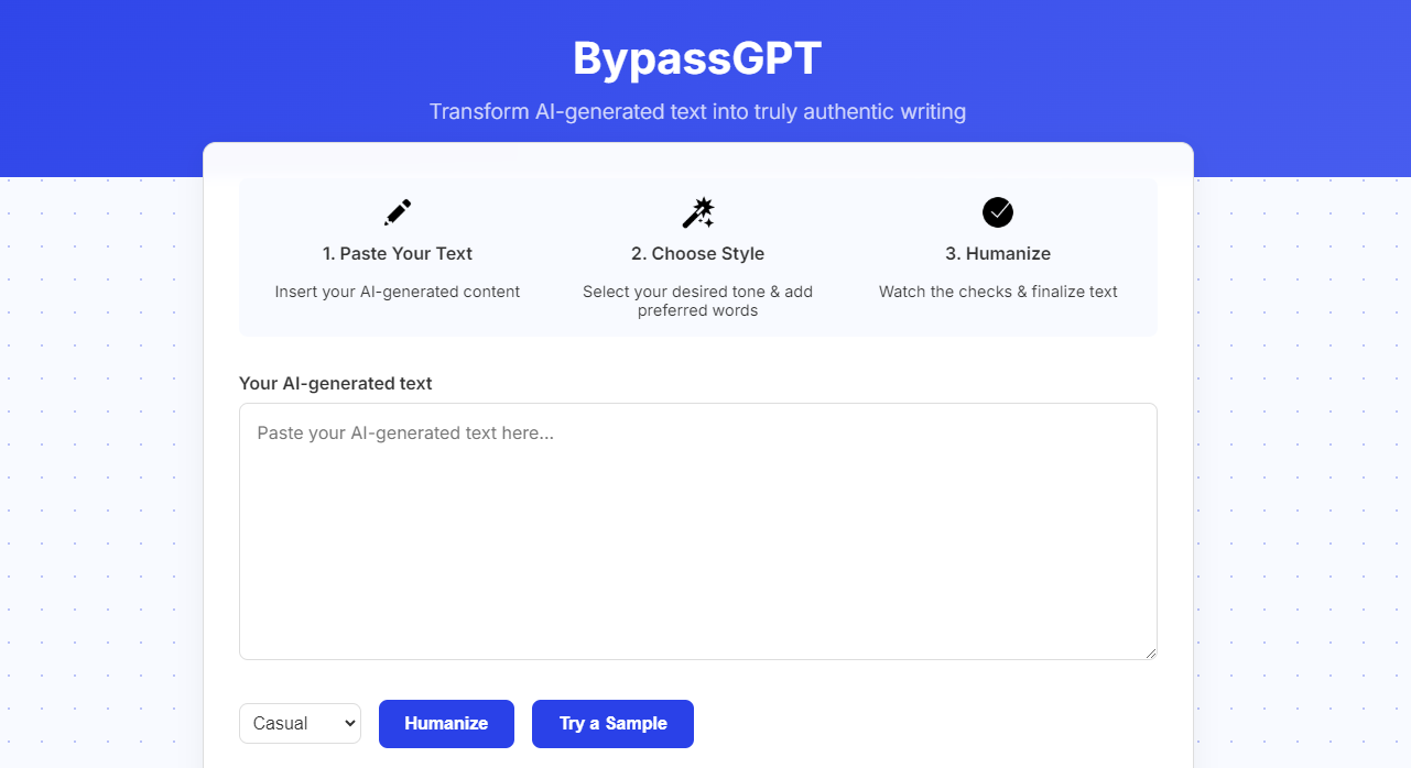 BypassGPT preview