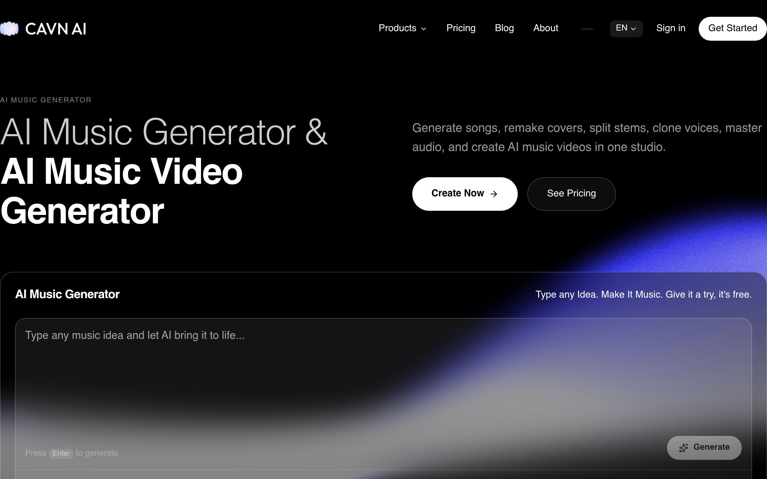 CAVN AI | AI Music Generator product profile on ProductVisit