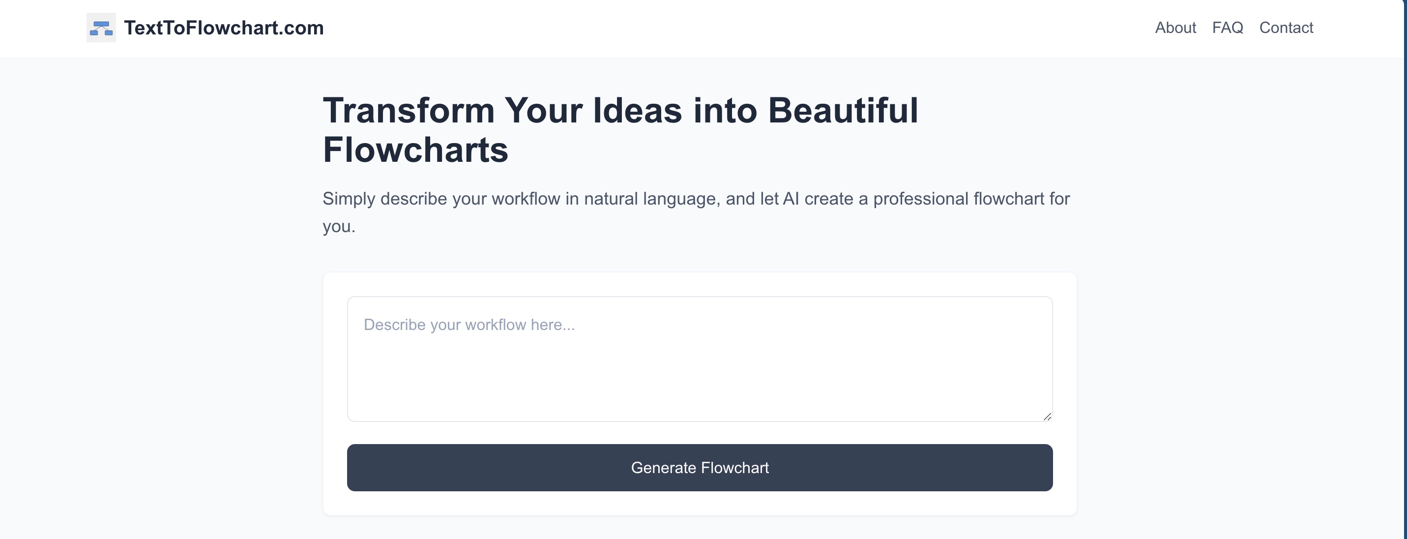 Change text to flowchart preview