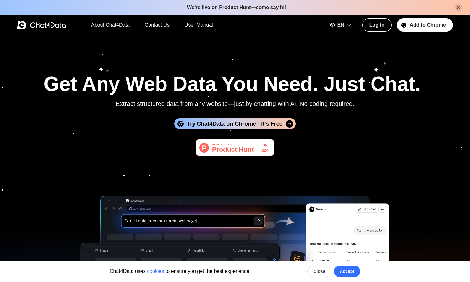 Chat4Data preview
