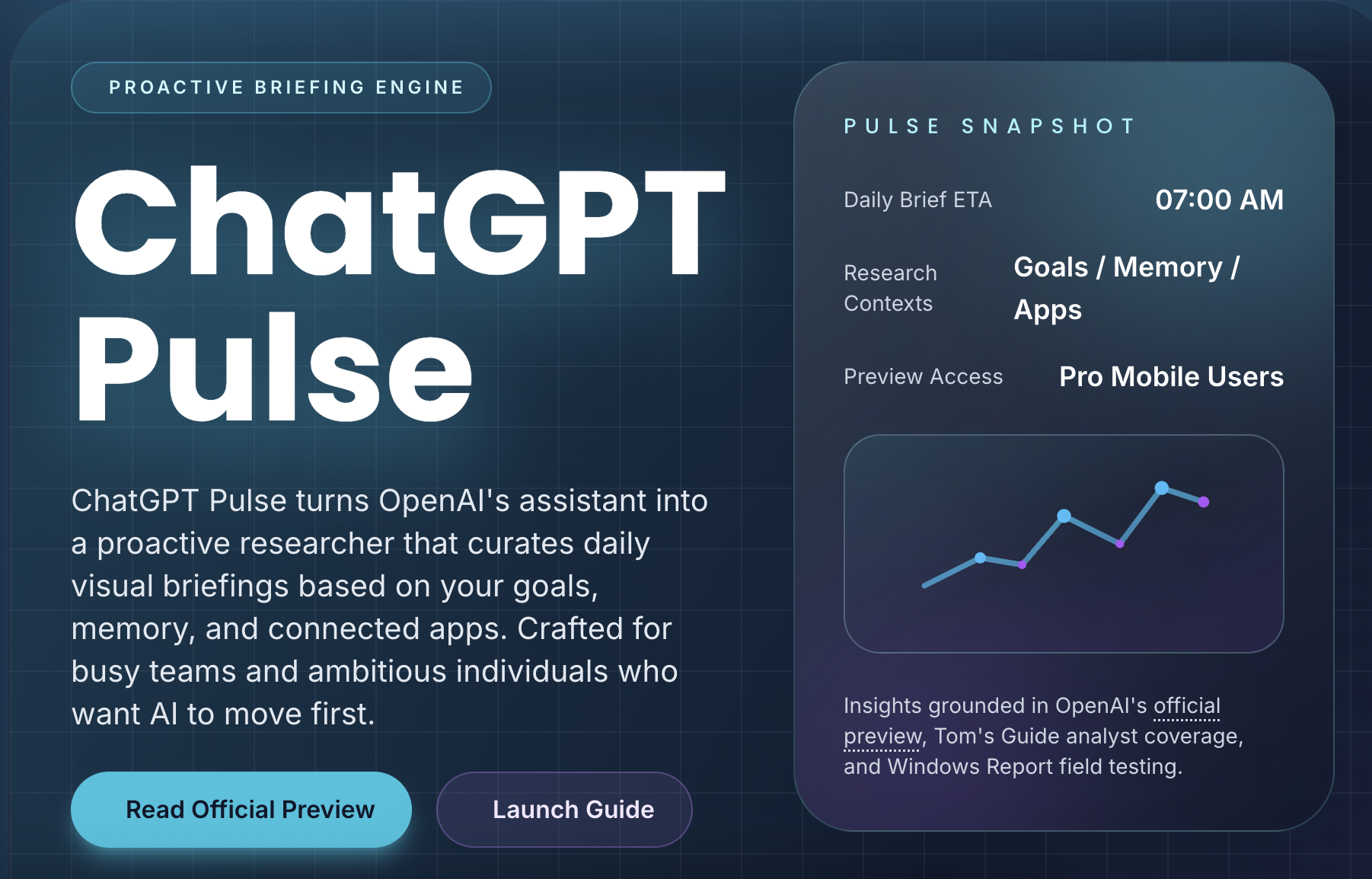 ChatGPT Pulse | Proactive AI Briefings, Features, How-To & FAQ preview