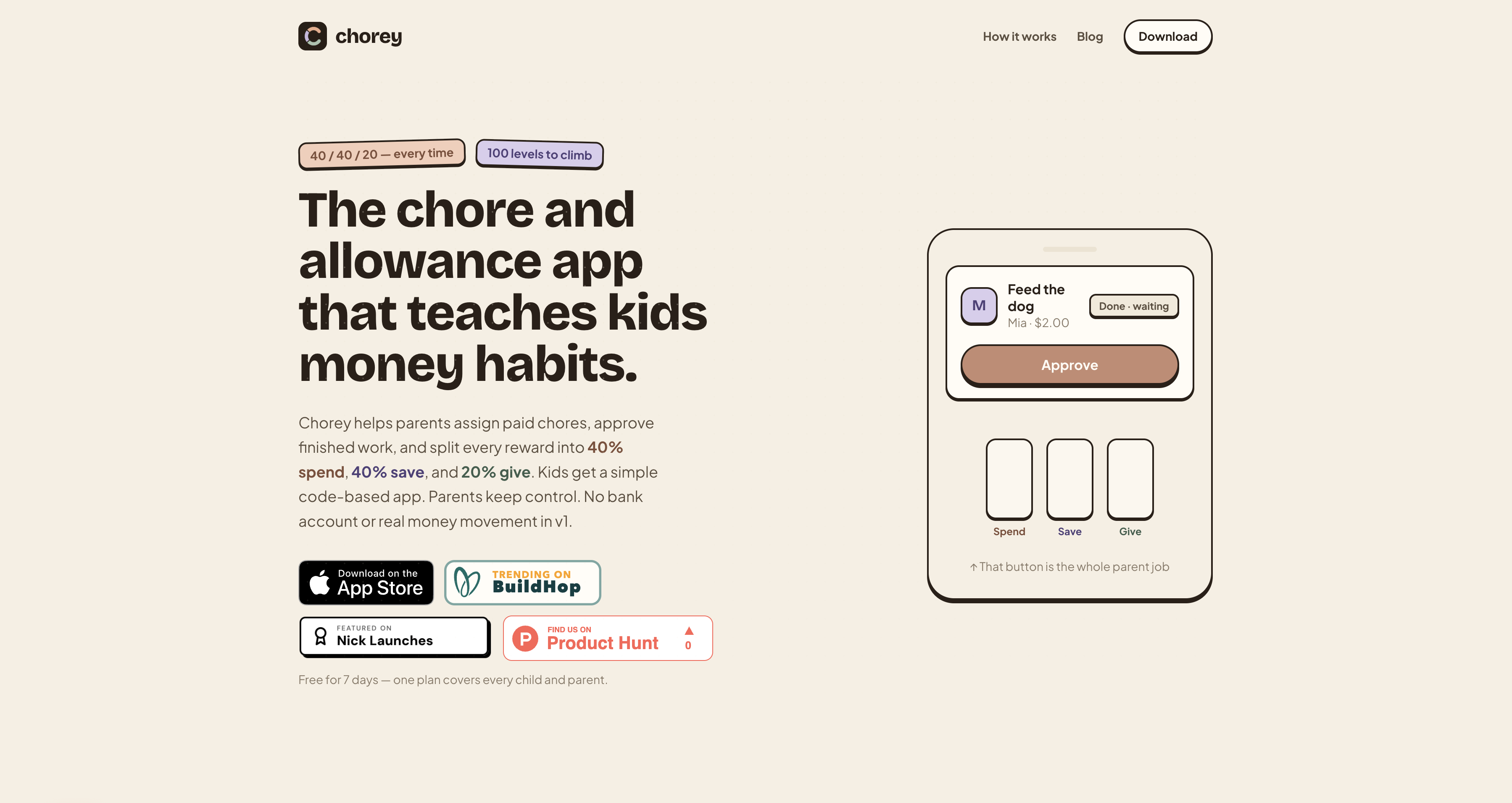 Chorey: Chores & Allowance