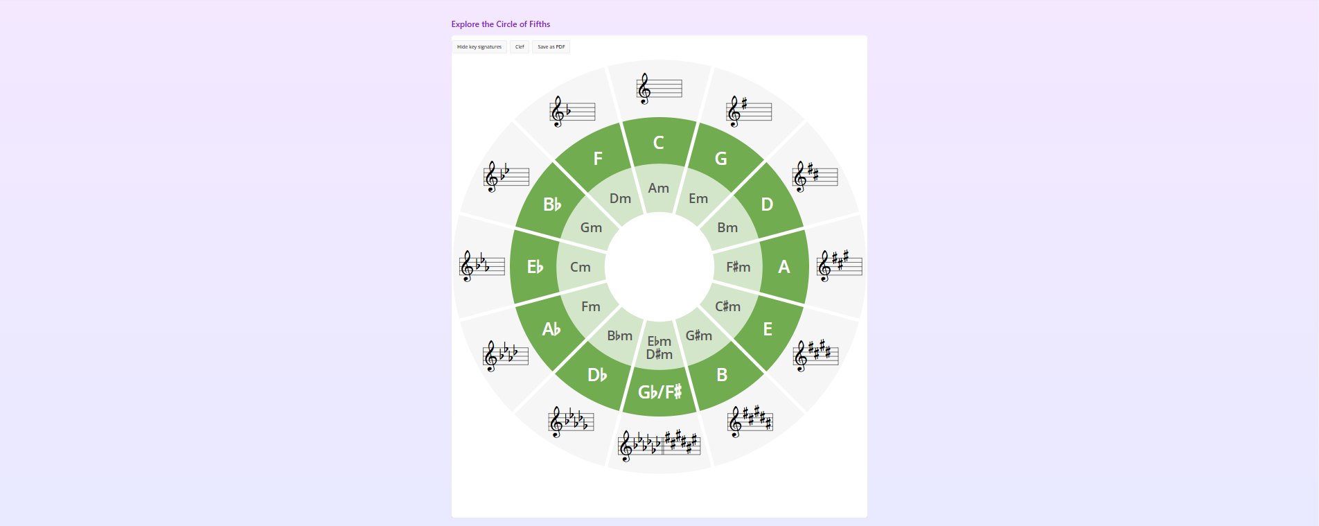 Interactive Music Theory Tool preview