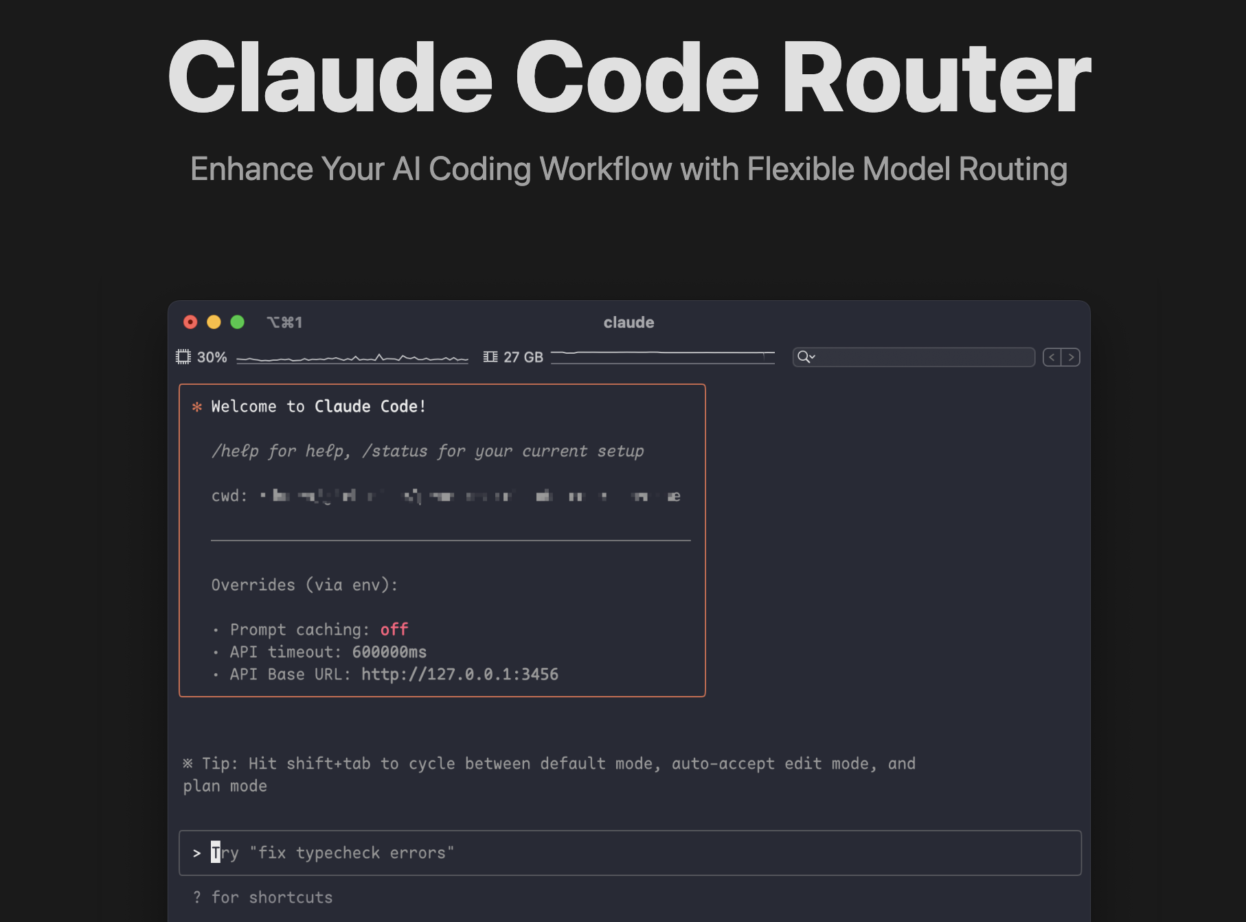 Claude Code Router - Enhance Your AI Coding Workflow preview