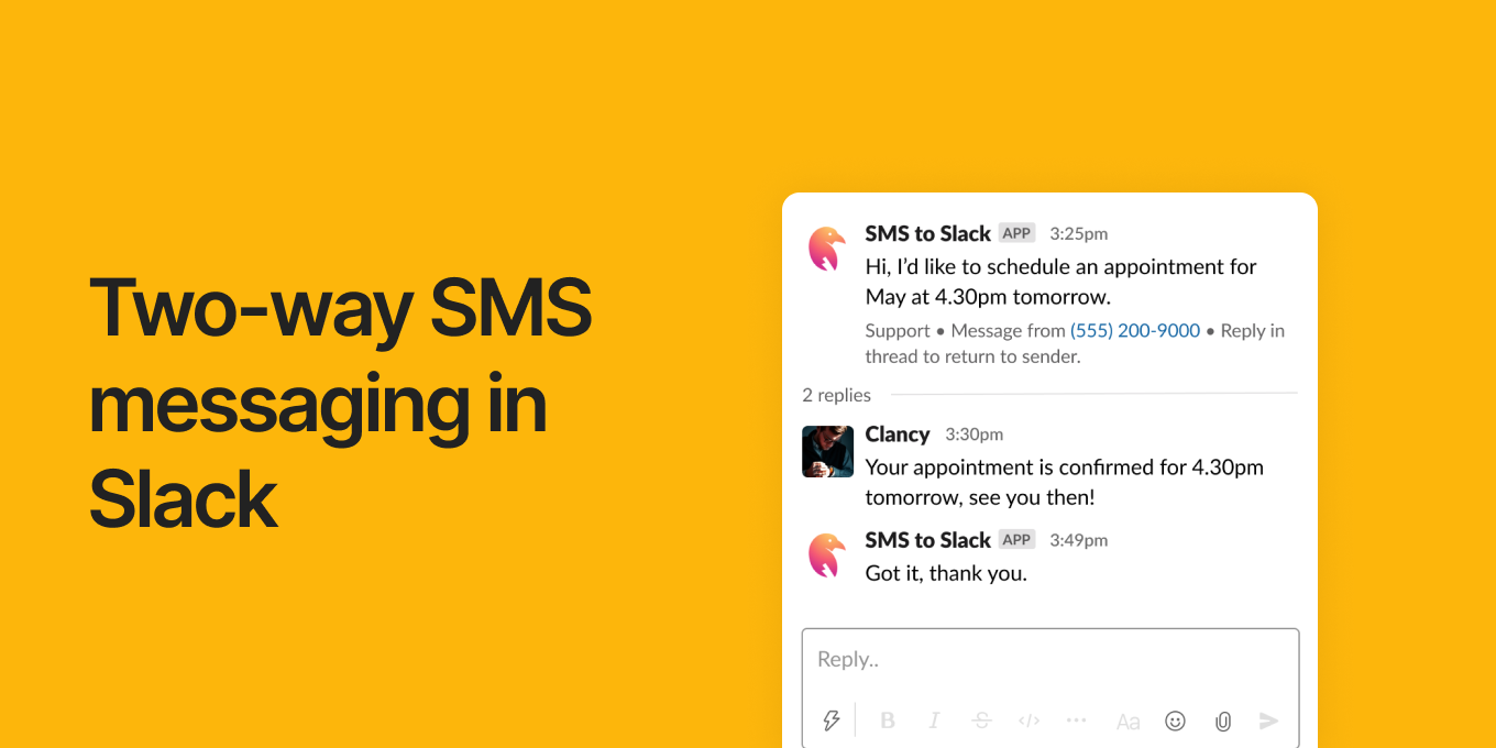 SMS to Slack