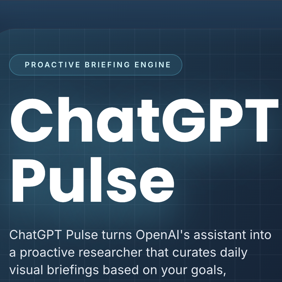 ChatGPT Pulse | Proactive AI Briefings, Features, How-To & FAQ logo